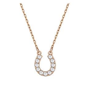 Towards Small horseshoe necklace horseshoe Rose Gold /Silver Necklace